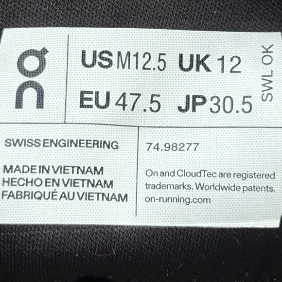 On Cloudvista CloudTrax Waterproof Trail Running Shoes Metal Denim 74.98277 12.5 - Picture 12 of 12